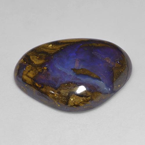 Boulder Opal Gemstone in 20 x 16.4 mm Size for Sale, Boulder Opal Stone in Multicolor Color