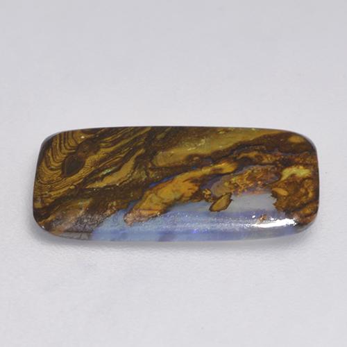 Boulder Opal Gemstone in 15.2 x 8.6 mm Size for Sale, Boulder Opal Stone in Multicolor Color
