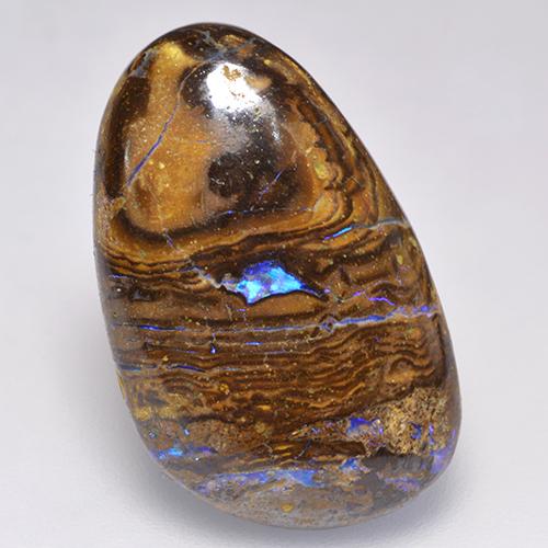 Multicolor Boulder Opal Gem - 12.4ct Fancy Cabochon (ID: 522633)