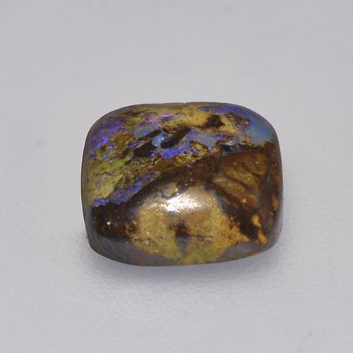 Boulder Opal Gemstone in 7.4 x 7.1 mm Size for Sale, Boulder Opal Stone in Multicolor Color