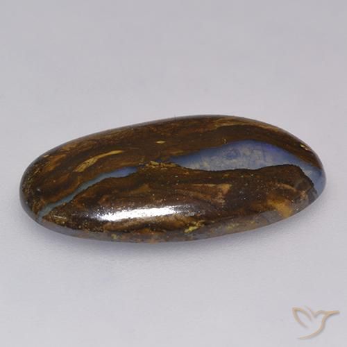 Boulder Opal Gemstone in 22.4 x 13.1 mm Size for Sale, Boulder Opal Stone in Multicolor Color