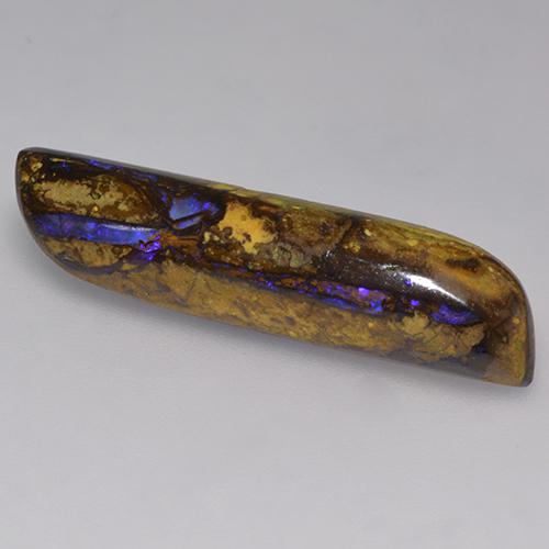 10.24 ct Multicolor Boulder Opal Stone, Natural Boulder Opal in Fancy Cabochon Shape for Sale