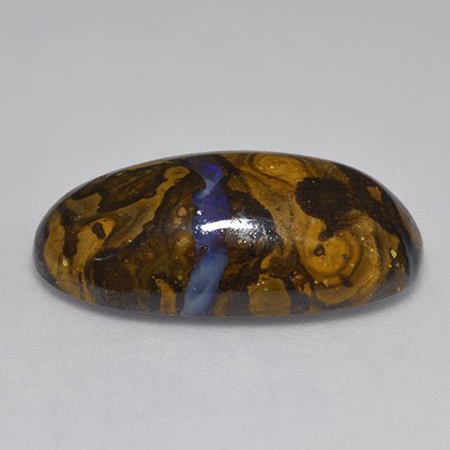 Boulder Opal Gemstone in 20.7 x 11.7 mm Size for Sale, Boulder Opal Stone in Multicolor Color