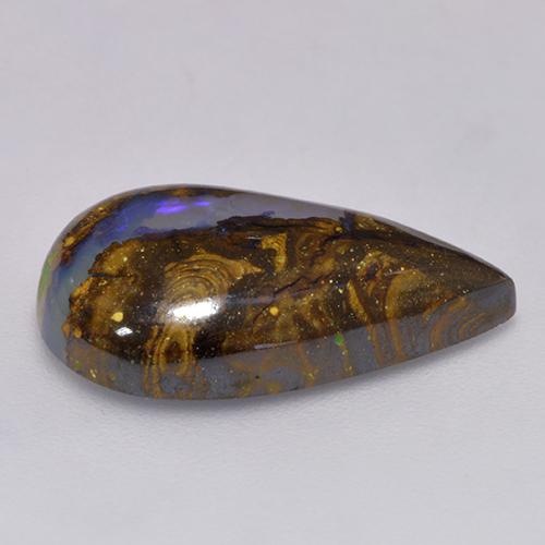 Boulder Opal Gemstone in 20.1 x 12.5 mm Size for Sale, Boulder Opal Stone in Multicolor Color