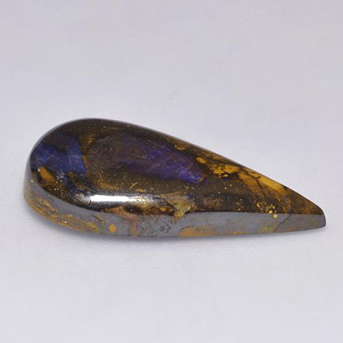 Boulder Opal Gemstone in 22.3 x 12 mm Size for Sale, Boulder Opal Stone in Multicolor Color