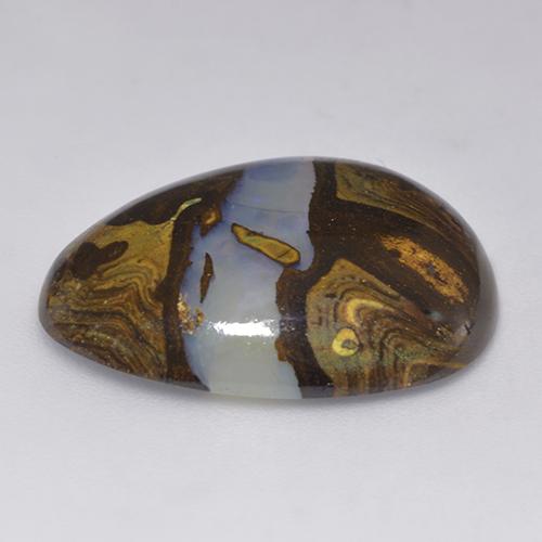 Boulder Opal Gemstone in 23.4 x 19.2 mm Size for Sale, Boulder Opal Stone in Multicolor Color