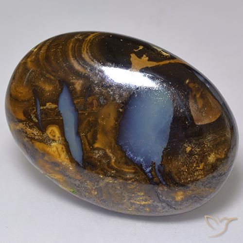 41.37ct Natural Multicolor Boulder Opal, Oval, Opaque
