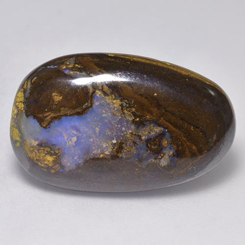 15.87 ct Multicolor Boulder Opal Stone, Natural Boulder Opal in Fancy Cabochon Shape for Sale