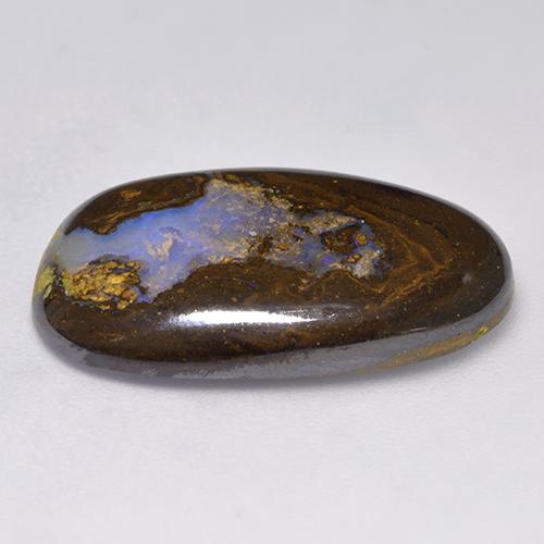Boulder Opal Gemstone in 23.6 x 14.7 mm Size for Sale, Boulder Opal Stone in Multicolor Color
