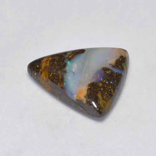Boulder Opal Gemstone in 11 x 11 mm (calibrated) Size for Sale, Boulder Opal Stone in Multicolor Color