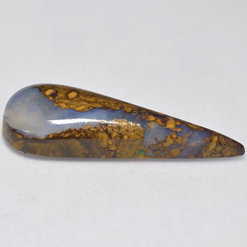 Boulder Opal Gemstone in 27.4 x 9.8 mm Size for Sale, Boulder Opal Stone in Multicolor Color