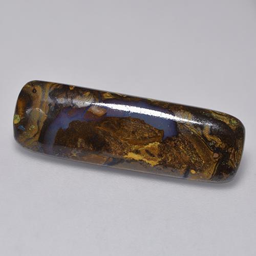 Multicolor Boulder Opal Gem - 5.9ct Cushion Cabochon (ID: 523148)