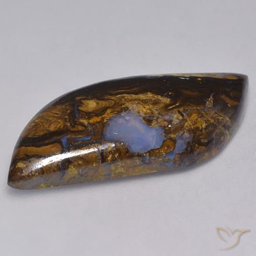 Boulder Opal Gemstone in 30.6 x 12.4 mm Size for Sale, Boulder Opal Stone in Multicolor Color
