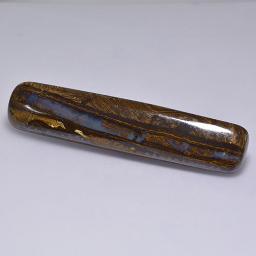 58.31 ct Multicolor Boulder Opal Stone, Natural Boulder Opal in Cushion Cabochon Shape for Sale