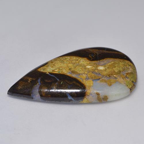 Boulder Opal Gemstone in 29.5 x 17.6 mm Size for Sale, Boulder Opal Stone in Multicolor Color