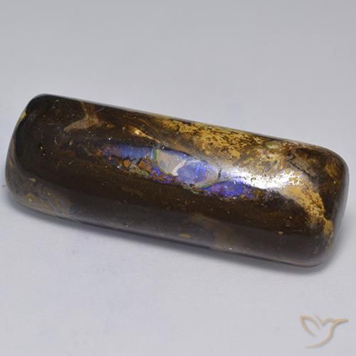 27.17 ct Multicolor Boulder Opal Stone, Natural Boulder Opal in Cushion Cabochon Shape for Sale