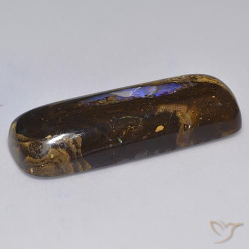 Boulder Opal Gemstone in 33.3 x 11.9 mm Size for Sale, Boulder Opal Stone in Multicolor Color