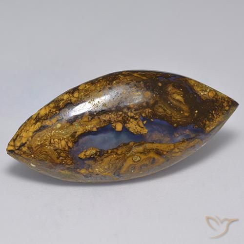 19.94 ct Marquise Boulder Opal, 36.4 x 16.3 mm From Australia, Photo A