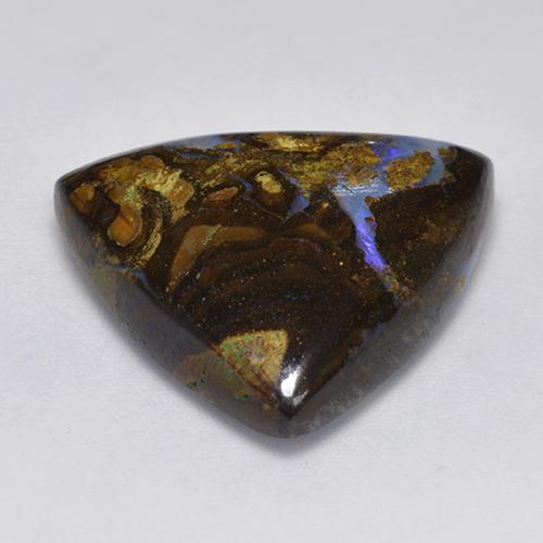 Boulder Opal Gemstone in 20.7 x 20.3 mm Size for Sale, Boulder Opal Stone in Multicolor Color