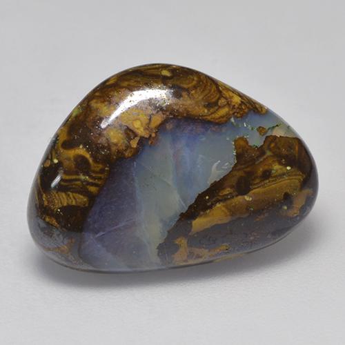 彩色 砾背蛋白石 Gem - 9ct 别致的凸面型 (ID: 523717)