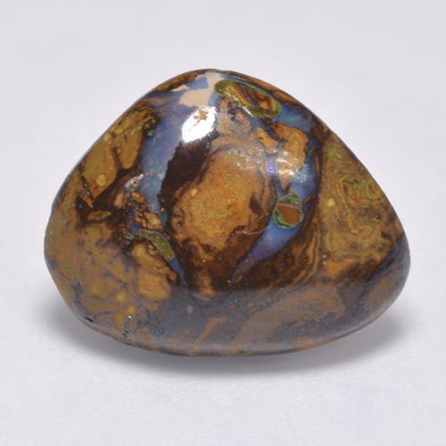 Multicolor Boulder Opal Gem - 6ct Fancy Cabochon (ID: 523725)