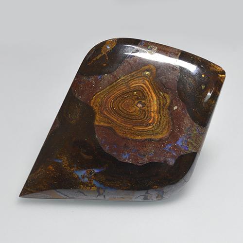 39.46 ct Multicolor Boulder Opal Stone, Natural Boulder Opal in Fancy Cabochon Shape for Sale