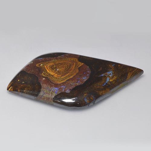 Boulder Opal Gemstone in 42.8 x 30.2 mm Size for Sale, Boulder Opal Stone in Multicolor Color