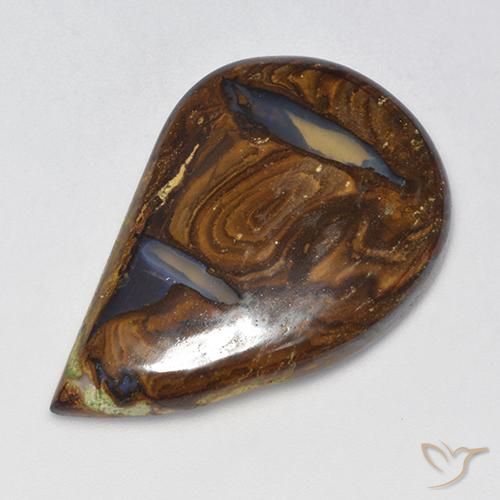マルチカラー ボルダーオパール 宝石 - 33.7ct ファンシーカボション (ID: 524127)