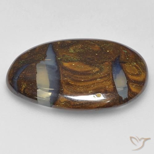 Boulder Opal Gemstone in 25.4 x 21.2 mm Size for Sale, Boulder Opal Stone in Multicolor Color