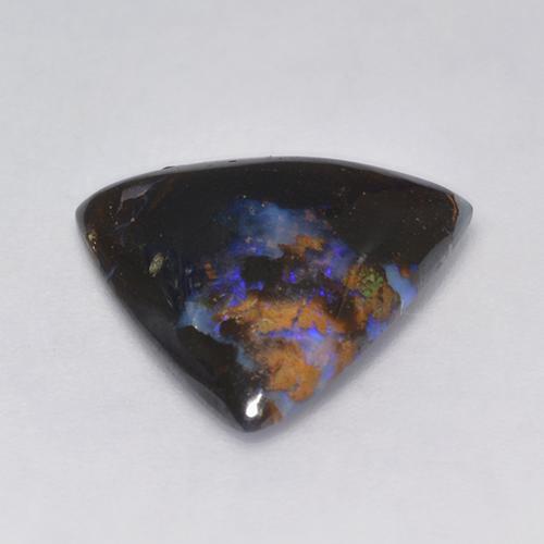 Boulder Opal Gemstone in 14 x 14 mm (calibrated) Size for Sale, Boulder Opal Stone in Multicolor Color