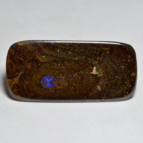 9.48 ct Multicolor Boulder Opal Stone, Natural Boulder Opal in Cushion Cabochon Shape for Sale