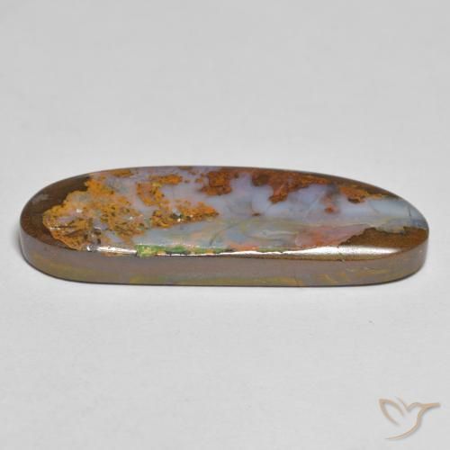 Boulder Opal Gemstone in 29.6 x 9.9 mm Size for Sale, Boulder Opal Stone in Multicolor Color