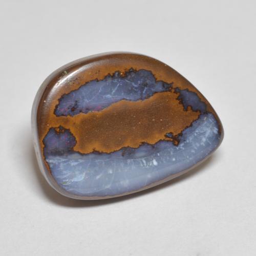7.31 ct Multicolor Boulder Opal Stone, Natural Boulder Opal in Fancy Cabochon Shape for Sale