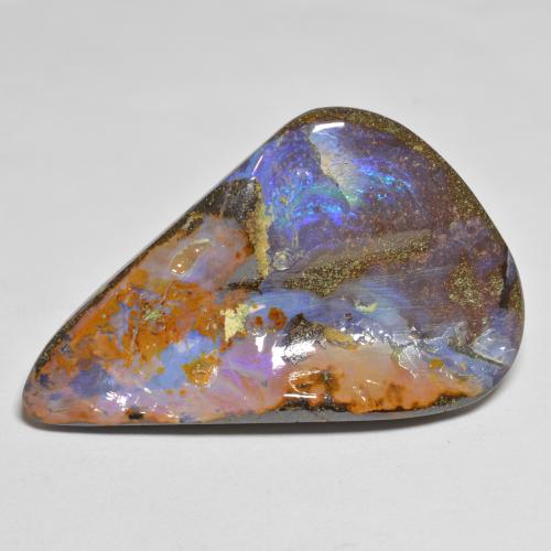 Mehrfarbig Boulder-Opal Edelstein - 26ct Ausgefallener Cabochon (ID: 575170)