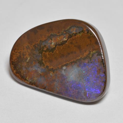 16.00 ct Multicolor Boulder Opal Stone, Natural Boulder Opal in Fancy Cabochon Shape for Sale