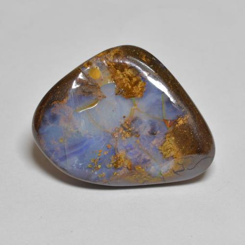 彩色 砾背蛋白石 Gem - 19.8ct 别致的凸面型 (ID: 575175)