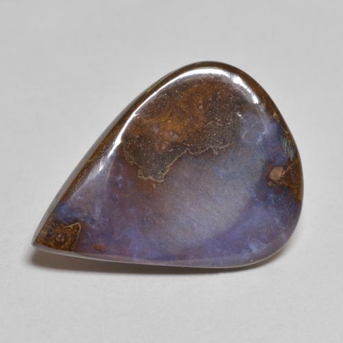 Multicolor Boulder Opal Gem - 6.1ct Pear Cabochon (ID: 575178)