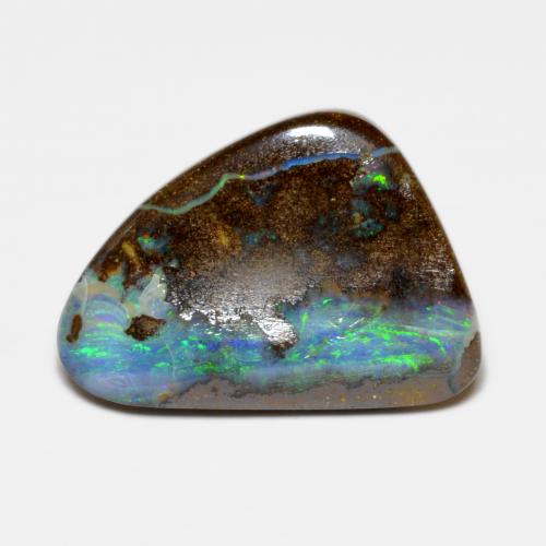 10.00 ct Multicolor Boulder Opal Gemstone, Boulder Opal Gem in Fancy Cabochon Shape for Sale.