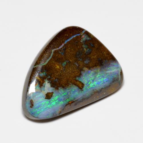 10.00 ct Multicolor Boulder Opal Stone, Natural Boulder Opal in Fancy Cabochon Shape for Sale