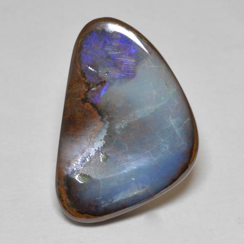 Multicolor Boulder Opal Gem - 12.6ct Fancy Cabochon (ID: 575200)