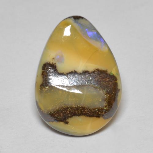 彩色 砾背蛋白石 Gem - 7.4ct 别致的凸面型 (ID: 575201)