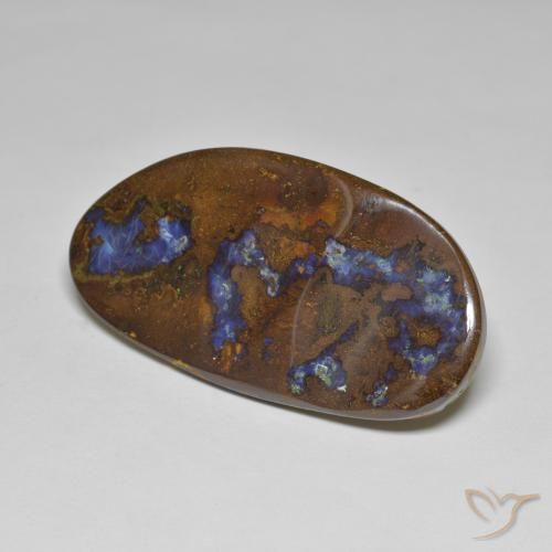 35.99 ct Multicolor Boulder Opal Stone, Natural Boulder Opal in Fancy Cabochon Shape for Sale