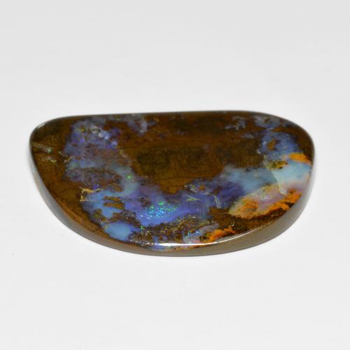 Boulder Opal Gemstone in 41.3 x 29.8 mm Size for Sale, Boulder Opal Stone in Multicolor Color