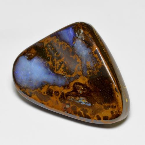 67.66 ct Multicolor Boulder Opal Stone, Natural Boulder Opal in Fancy Cabochon Shape for Sale