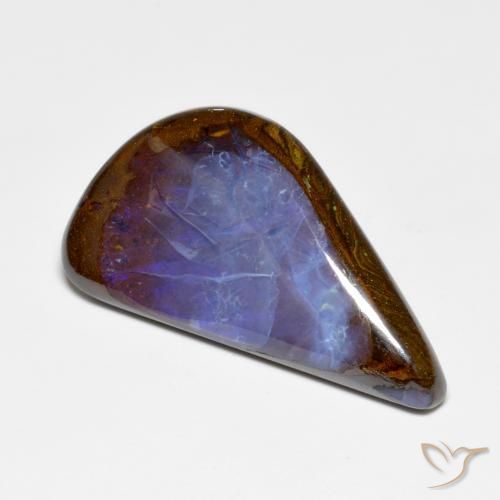 35.80 ct Multicolor Boulder Opal Stone, Natural Boulder Opal in Fancy Cabochon Shape for Sale