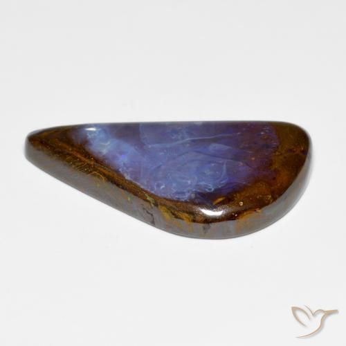 Boulder Opal Gemstone in 36.6 x 19.7 mm Size for Sale, Boulder Opal Stone in Multicolor Color