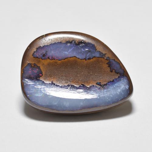 Multicolor Boulder Opal Gem - 7.3ct Fancy Cabochon (ID: 598609)