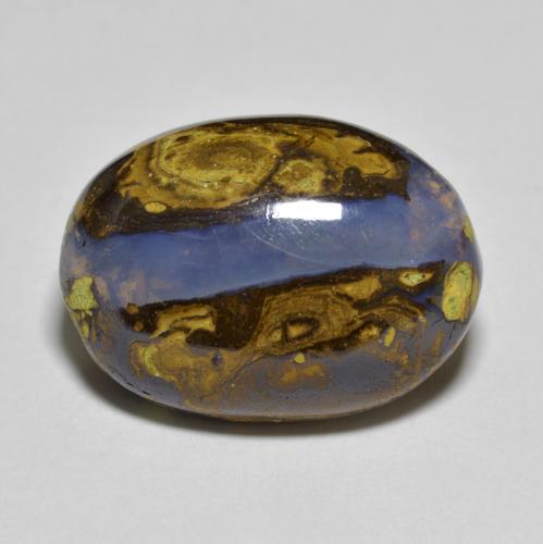 彩色 砾背蛋白石 Gem - 12.4ct 椭圆形凸面型 (ID: 626293)
