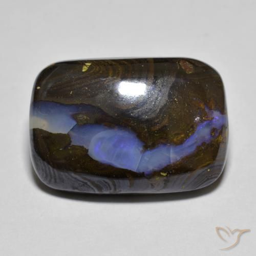 13.78ct Natural Multicolor Boulder Opal, Cushion, Translucent