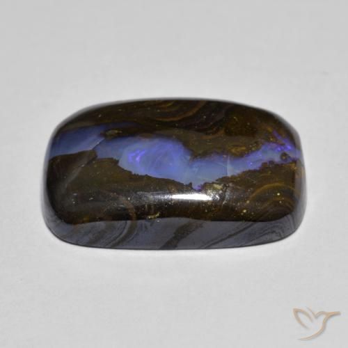 Boulder Opal Gemstone in 19.2 x 13.2 mm Size for Sale, Boulder Opal Stone in Multicolor Color